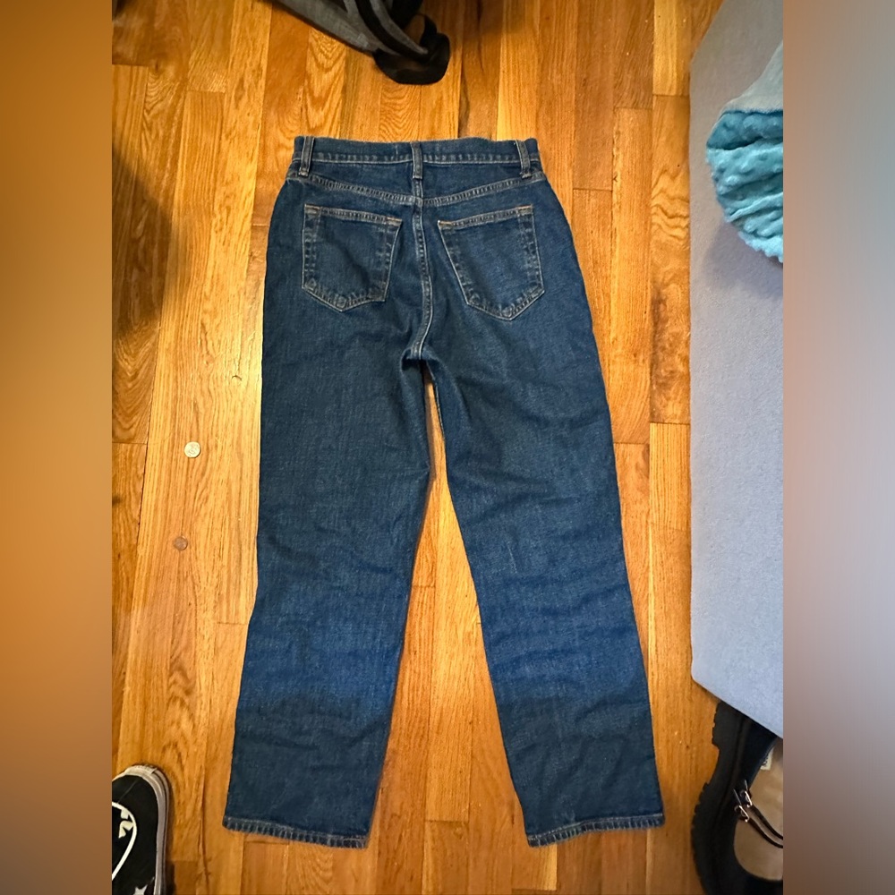Abercrombie ankle cut high waisted jeans